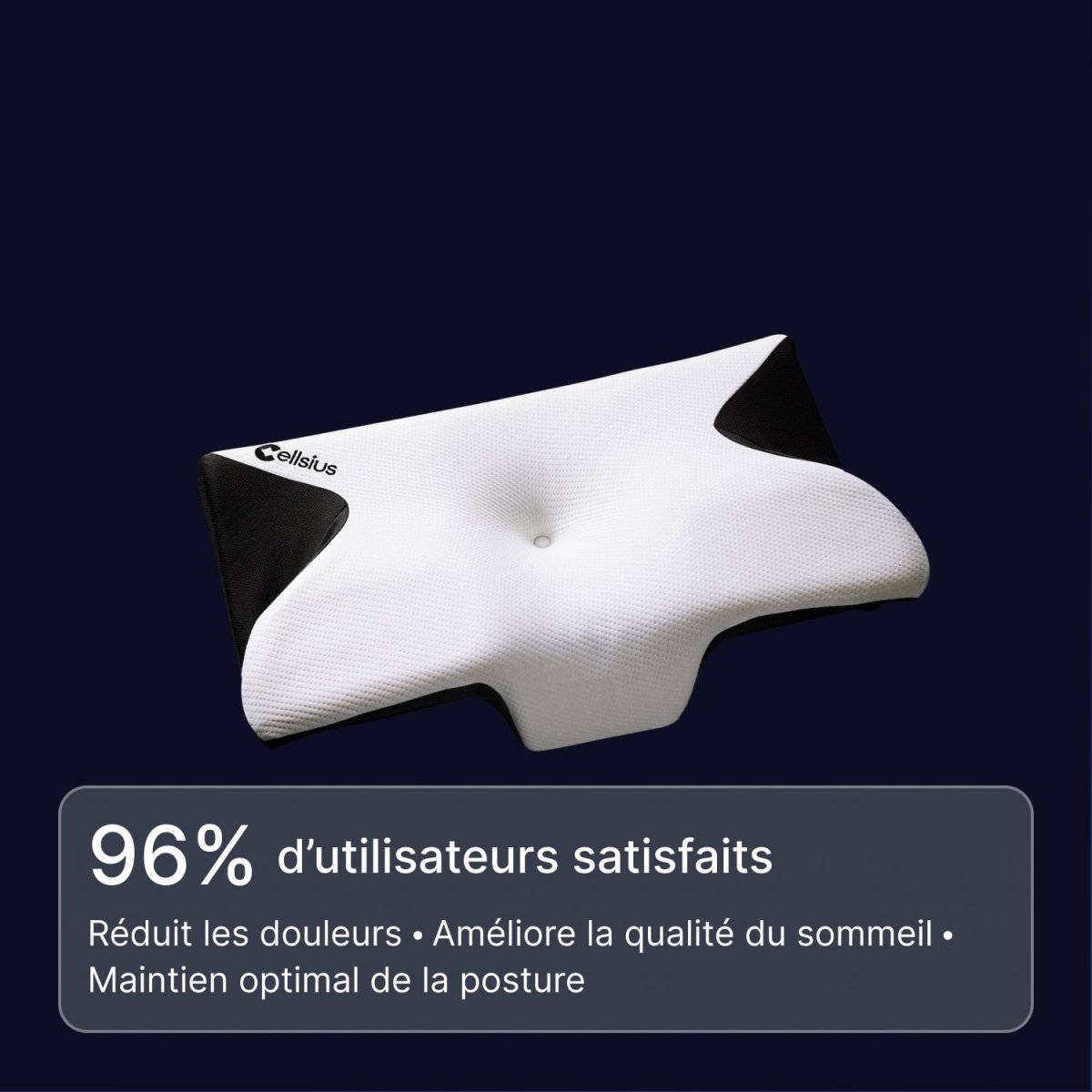 Oreiller Papillon Cervical Cellsius - Le secret du dormeur latéral et dorsal