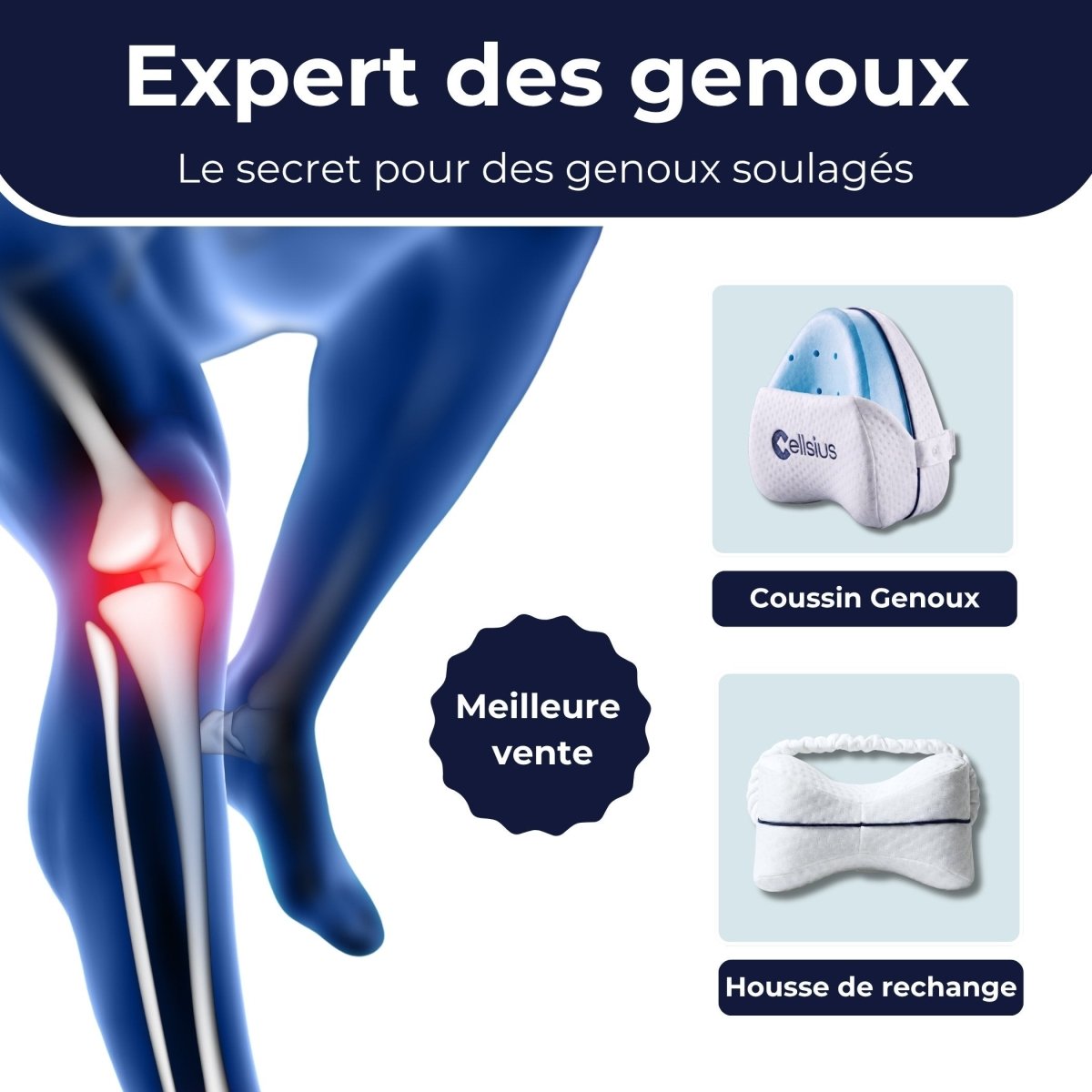 Kit Expert des genoux - Le secret pour des genoux soulagés