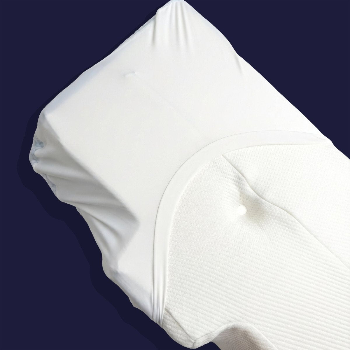 Taie d'oreiller fraîche et pratique (système drap housse) - Pose rapide, nuits fraîches