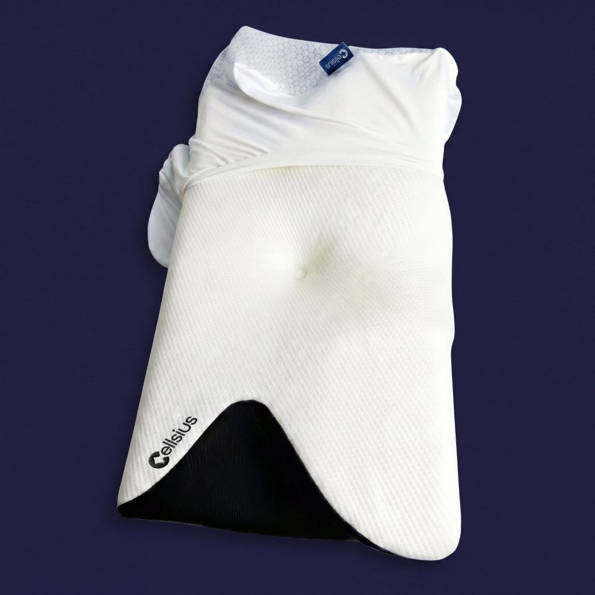 Taie d'oreiller fraîche et pratique (système drap housse) - Pose rapide, nuits fraîches