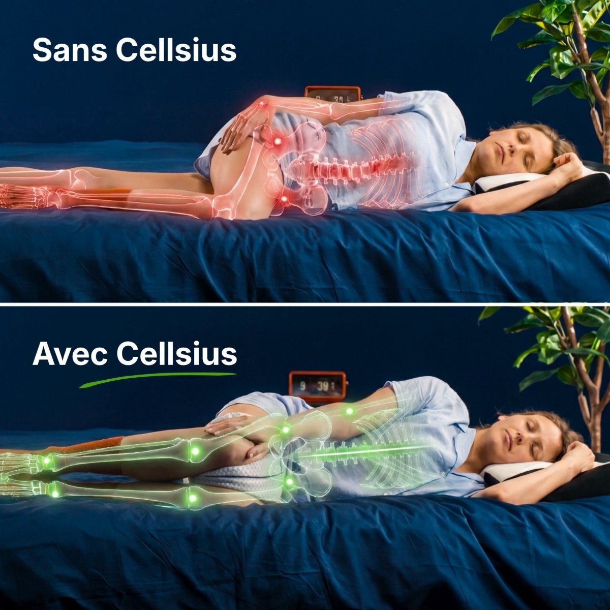 Coussin Orthopédique Genoux Cellsius - Le secret d'un sommeil sans douleur