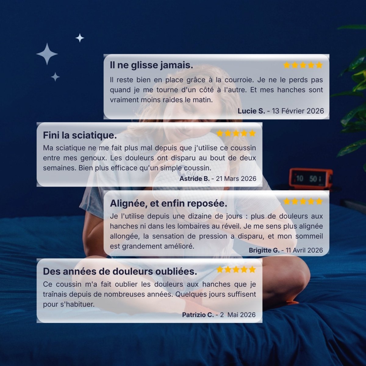 Coussin Orthopédique Genoux Cellsius - Le secret d'un sommeil sans douleur
