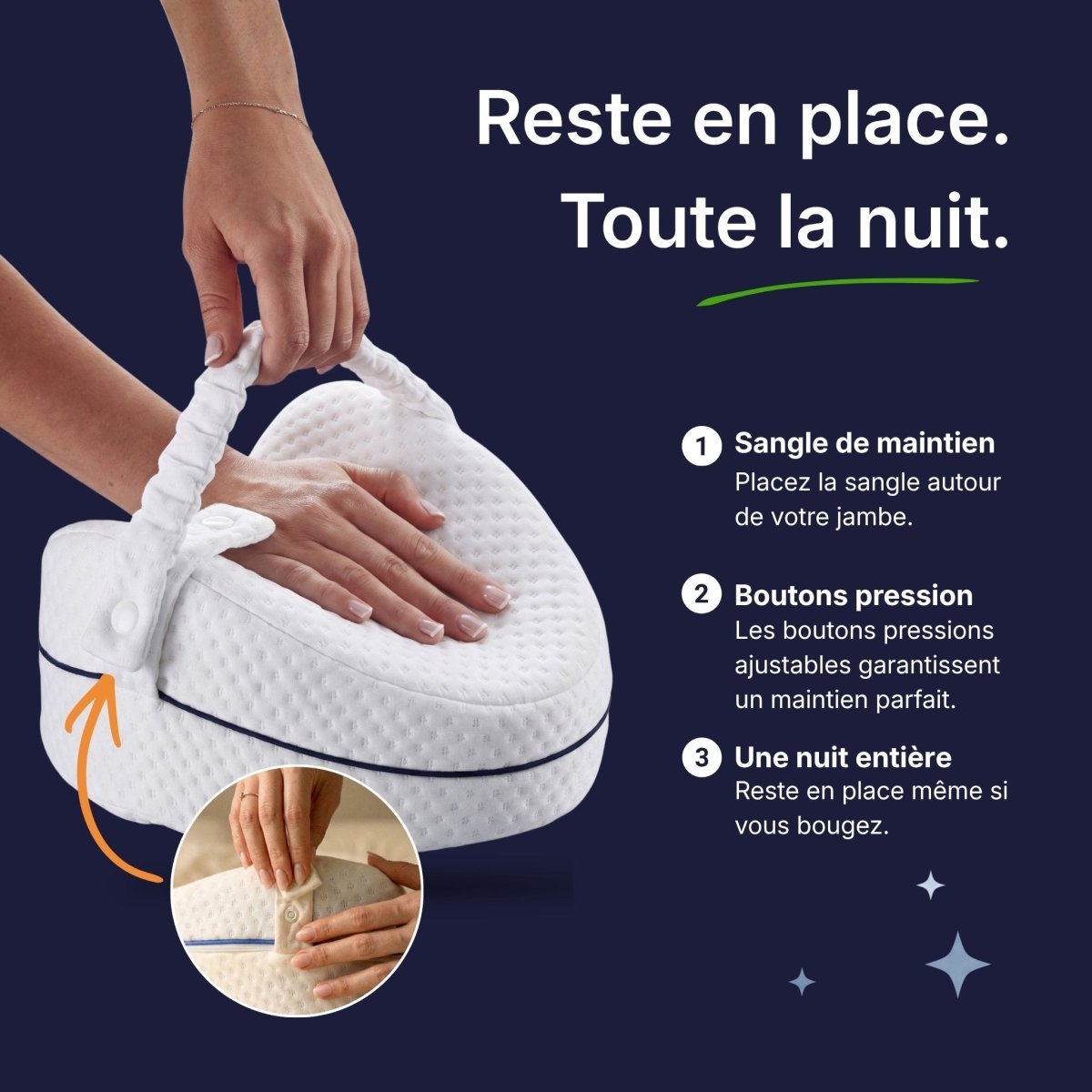 Coussin Orthopédique Genoux Cellsius - Le secret d'un sommeil sans douleur