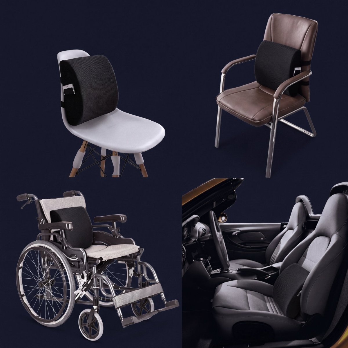 Coussin Orthopédique Dossier Cellsius - Soulage les douleurs lombaires et dorsales