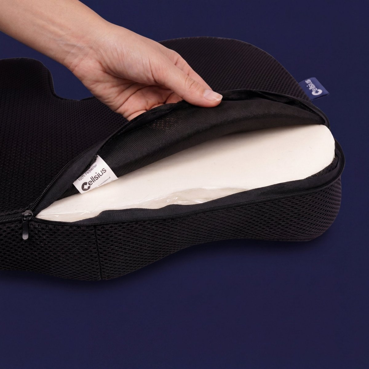 Coussin Orthopédique d'Assise Cellsius - Soulage les douleurs du coccyx et lombaires