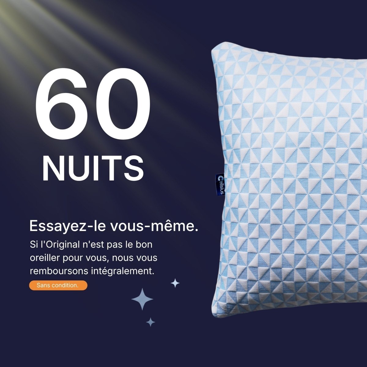 Oreiller Original Cellsius - Le premier oreiller qui s'adapte à votre corps